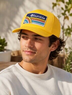Bumble Snapback Cap Hat Yellow